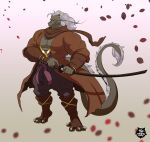  absurd_res anthro dragon hi_res male samurai solo thewilldpink warrior 
