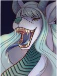  asian_mythology bodily_fluids canid canine canis dragon east_asian_mythology eastern_dragon female feral hybrid mammal mouth_shot mythology open_mouth ryunishi_okami saliva saliva_on_tongue saliva_string solo teeth_showing tongue tongue_out wolf 