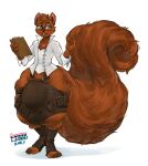  balros clothing costume dress fashion fluffy hi_res hyper male mammal rodent sciurid snazzy tail thong underwear utility_bulge 