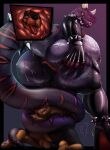  abelisaurid absurd_res anal anal_penetration anthro anus anus_held_open balls big_breasts big_butt black_body black_fur blue_eyes bodily_fluids breasts butt butt_grab canid canine canis carnotaurus collar dinosaur domestic_dog dominant dominant_female duo exposed_breasts face_on_butt facesitting female from_behind_position fur genitals hand_on_butt hi_res hindpaw huge_breasts huge_butt huge_thighs internal kneeling latex levi_(feldspartan) low-angle_view male male/female mammal mastiff molosser moofus multicolored_body multicolored_fur muscular muscular_female musk nipple_piercing nipples open_mouth oral original_characters paws penetration piercing pinup pose presenting presenting_hindquarters rear_view red_eyes reptile rimming rottweiler scalie sex sexy_eyes size_difference size_play smile spiked_collar spikes spread_anus spread_butt spreading striped_body stripes submissive submissive_male sweat sweaty_breasts sweaty_butt sweaty_face sweaty_legs sweaty_thighs theropod thick_thighs tongue tongue_out two_tone_body two_tone_fur wide_hips 