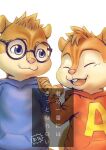  alvin_and_the_chipmunks anthro apluss duo male male/male mammal rodent sciurid 