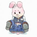  anthro apluss arcade_bunny lagomorph leporid male mammal nintendo solo video_games young 