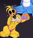  absurd_res animatronic anthro anthrofied areola avian balls beakless bib big_balls big_penis bird black_sclera blue_body blush blush_stickers bodily_fluids bodypaint breasts chicken clothing duo easter easter_balls faceless_character faceless_male female five_nights_at_freddy&#039;s five_nights_at_freddy&#039;s_2 galliform gallus_(genus) genitals girly hi_res holidays kneeling lagomorph leporid lips machine male male/female mammal nipples non-mammal_breasts painted_balls panties penis phasianid rabbit robot scottgames sharp_teeth sweat sweaty_balls sweaty_genitalia tayronnebr teeth throbbing_penis tongue toy_bonnie_(fnaf) toy_chica_(fnaf) underwear vein veiny_penis video_games white_eyes yellow_body 