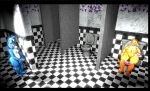  anthro bathroom duo female five_nights_at_freddy&#039;s five_nights_at_freddy&#039;s_2 furrypornenjoyer male male/female scottgames toy_bonnie_(fnaf) toy_chica_(fnaf) video_games 