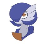 2022 ambiguous_gender blue_hair bust_portrait gardevoir hair hair_over_eye humanoid looking_at_viewer low_res malegardevoir nintendo not_furry one_eye_obstructed orange_eyes pok&eacute;mon pok&eacute;mon_(species) portrait shiny_pok&eacute;mon simple_background solo video_games white_background 