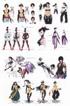  absurdres alternate_costume artbook artist_request belt black_hair breasts character_sheet cleavage concept_art criss-cross_halter halter_top halterneck han_juri high_heels highres korea labcoat medium_breasts navel official_art scan shoes street_fighter street_fighter_iv_(series) thighhighs yin_yang 