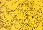  flcl haruhara_haruko monochrome nandaba_kamon nandaba_naota ninamori_eri samejima_mamimi 