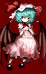  amii bad_id bad_pixiv_id blue_hair red_eyes remilia_scarlet solo touhou wings 