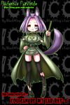  :3 animal_ears dog_ears genderswap genderswap_(mtf) monocle nefarian professor_putricide purple_hair short_hair solo tail thighhighs torn_clothes torn_legwear warcraft world_of_warcraft 