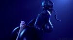  3d_(artwork) alien bent_over big_breasts big_butt black_body black_skin blue_background breasts butt digital_media_(artwork) duo female first_person_view genitals hi_res hot_dogging human humanoid interspecies long_tongue looking_back male male/female male_pov mammal marvel monster muscular muscular_female penis sharp_teeth she-venom simple_background symbiote teeth thekidxeno tongue tongue_out venom_(marvel) white_eyes wide_hips 