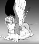  anthro anthro_prey avian beak belly big_belly caravan diego_(thatgryphonguy) equid equine feral feral_pred greyscale group gryphon gryphon_pred hi_res horse macro macro_pred male male_pred mammal micro monochrome multiple_prey mythological_avian mythology neck_bulge object_vore raised_tail swallowing thatgryphonguy vore wagon wings 