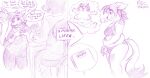  anthro comic domestic_cat dynamitegrizzly_(artist) felid feline felis female gynomorph intersex mammal obese overweight ruby_mello_(dynamitegrizzly) scale_(disambiguation) slightly_chubby solo text trans_(lore) turkish_van weight_gain 
