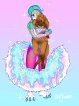  absurd_res anthro cake candy_gore colorful cupcake cupcake- dessert domestic_cat drippy duo felid feline felis female food hi_res hobkin icing male male/female mammal oortaurora sfw snowy- 