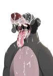  absurd_res anthro baloo bodily_fluids cum cum_covered cum_in_mouth cum_inside cum_on_face disembodied_hand fur genital_fluids ghost_hands grey_body grey_fur hi_res looking_up magzol male mammal messy mouth_shot open_mouth sharp_teeth solo solo_focus tagme teeth the_jungle_book tongue tongue_out ursid 