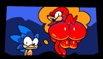  anthro balls big_balls big_butt big_penis butt dot_eyes duo echidna eulipotyphlan genitals hedgehog huge_butt knuckles_the_echidna looking_at_viewer looking_back male mammal monotreme multicolored_body nude one_eye_closed open_mouth penis red_body sega sonic_the_hedgehog sonic_the_hedgehog_(series) superiorfox thought_bubble two_tone_body wink 