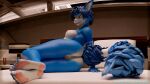  16:9 2020 3d_(artwork) 5_fingers 5_toes accessory anthro bed bedroom_eyes blue_body blue_fur blue_hair breasts canid canine detailed_background digital_drawing_(artwork) digital_media_(artwork) feet feet_paws female fingers fox fur furgonomics furniture genitals hair hi_res humanoid_feet humanoid_hands krystal lying mammal multicolored_body multicolored_fur multicolored_tail narrowed_eyes nintendo nude on_side open_mouth open_smile pussy seductive smile soles solo star_fox tail_accessory tailband thekidxeno thick_thighs toes two_tone_body two_tone_fur two_tone_tail video_games white_body white_fur widescreen 