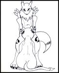  anthro anthro_on_feral bandai_namco bestiality black_border border canid canine crossover digimon digimon_(species) disney duo felid fellatio female feral fox interspecies lion male male/female mammal monochrome nala oral pantherine penile reddragonkan renamon sex the_lion_king traditional_media_(artwork) 