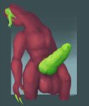  absurd_res acrid after_orgasm afterglow alien balls big_balls big_penis genitals hi_res male monster penis solo unusual_anatomy unusual_genitalia unusual_penis zeckle 