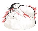  amaterasu belly big_belly big_butt boot_(artist) bootfromtv butt canid canine canis capcom deity female feral huge_butt hyper hyper_belly hyper_butt immobile mammal morbidly_obese morbidly_obese_feral obese obese_feral overweight overweight_feral simple_background solo video_games wolf ōkami 