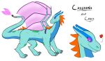  &lt;3 2017 arcaxonia cassiopee digitigrade dragon eccentricchimera female feral model_sheet multicolored_body multicolored_eyes multicolored_wings simple_background smile text the_squish_gang! wings 