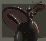  absurd_res annelid anthro big_butt big_tail breasts butt cass_(medicinal_succ) female glistening hi_res huge_butt leech looking_at_viewer medicinal_succ shiny_(disambiguation) solo thick_thighs wide_hips 