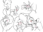  2019 anthro anthro_on_anthro anthrofied balls blush bodily_fluids breasts canid canine canis cervid collar cum cum_in_mouth cum_inside cunnilingus domestic_dog duo fellatio female genital_fluids genitals german_shepherd giselle_(open_season) herding_dog hi_res long_neck male male/female mammal neck_bulge nipples open_season oral pastoral_dog penile penis pussy sex simple_background thetunafish vaginal white_background 