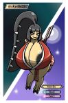  areola areola_slip big_breasts breasts cleavage clothed clothing female hi_res huge_breasts humanoid hyper hyper_breasts mawile multifaker5 nintendo pok&eacute;mon pok&eacute;mon_(species) solo video_games 