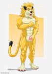  1234hdpa absurd_res anthro chastity_bulge chastity_device clothing felid hi_res humanoid latex lion locked male male/male mammal mitten_hands pantherine permanent rubber rubber_clothing rubber_suit solo toysuit xedrykthedragon 