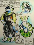  2022 absurd_res anthro clipboard clothing hi_res kim_trello lgbt_pride male model_sheet muscular muscular_male pana_c pride_colors solo synth_(vader-san) technology text traditional_media_(artwork) 