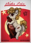  advertisement bethesda_softworks butt equid equine fallout fallout_equestria female feral genitals hasbro hi_res horse mammal marsminer my_little_pony nuka-cola pony pussy solo video_games 