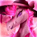  anthro cereza_(bluepegasi) clothing digital_media_(artwork) female hair hat headgear headwear hi_res nintendo pok&eacute;mon pok&eacute;mon_(species) reptile salazzle scalie shiny_pok&eacute;mon solo sun_hat video_games whattheflup 