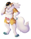  absurd_res anthro arcanine canid canine canis dadbod domestic_dog hi_res humanoid_genitalia male mammal muscular nintendo pok&eacute;mon pok&eacute;mon_(species) slightly_chubby solo vermine video_games wolf 