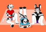  101_dalmatian_street 101_dalmatians 3_fingers 4_toes absurd_res black_clothing black_shirt black_topwear blue_clothing blue_shirt blue_topwear bulge bunnicula bunnicula_(series) canid canine canis clothing controller dalmatian dawkins_(101_dalmatians) disney doggettdouglasmcdog domestic_dog dylan_(101_dalmatians) fangs feet fingers game_controller gaming grey_clothing grey_underwear group hi_res lagomorph leporid male male/male mammal pattern_clothing pattern_underwear pink_clothing pink_underwear playing_videogame purple_clothing purple_underwear rabbit red_clothing red_shirt red_topwear shirt striped_clothing striped_underwear stripes toes topwear trio underwear vampire 