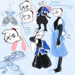  angry animal_humanoid blush clothing fur hi_res humanoid lagomorph lagomorph_humanoid leporid_humanoid male mammal mammal_humanoid melee_weapon miyamoto_usagi rabbit_humanoid seasaltcosmos simple_background sketch solo sword usagi_yojimbo weapon white_body white_fur 