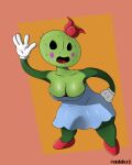  breasts cactus cactus_girl_(cuphead) cuphead_(game) elemental_creature female hi_res humanoid midcci plant solo video_games 
