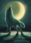  2022 4_toes ambiguous_gender awoo canid canine canis digital_media_(artwork) eyes_closed feet feral mammal moon night oneminutesketch outside paws sky solo standing toes wolf 