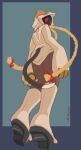 absurd_res anthro arc_system_works blazblue braided_hair felid feline female hair hi_res hooded kikagaro mammal pinup pose shadow_face solo tail taokaka