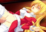  blonde_hair blush censored closed_eyes cum cum_in_pussy garter_belt garters high_priest kinoshita_ichi long_hair lying no_panties open_mouth penis pussy ragnarok_online sex solo_focus tears thighhighs 