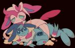  ambiguous_gender blush duo eeveelution embrace feral hi_res hug hugging_from_behind looking_at_another nintendo plush_stuffing plushie plushification pok&eacute;mon pok&eacute;mon_(species) restrained ribbons simple_background stitch_(sewing) sylveon vaporeon video_games winte x_eyes 