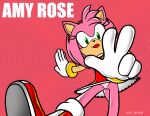  2005 8horns amy_rose camel_toe clothing dress female hair looking_at_viewer panties pink_body pink_hair sega short_hair solo sonic_adventure sonic_the_hedgehog_(series) standing tongue tongue_out underwear upskirt 