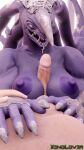  2022 3d_(artwork) 4_fingers 4k 9:16 absurd_res areola big_breasts breast_play breasts claws detailed_background digital_media_(artwork) duo erection faceless_character faceless_male fangs female fingers first_person_view genitals hi_res huge_filesize human human_on_humanoid humanoid interspecies khanivore light-skinned_male light_body light_skin love_death_+_robots male male/female male_pov mammal monster muscular muscular_female netflix nipples nude open_mouth open_smile penis purple_areola purple_body purple_nipples sex sharp_teeth smile teeth teratophilia thekidxeno thick_thighs titfuck tongue vein veiny_penis wide_hips 