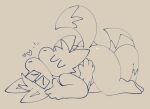  &lt;3 anthro butt canid canine dipstick_tail duo embrace eyes_closed eyewear fox glasses hug kissing male male/male mammal markings monochrome nude simple_background squishy_(artist) tail_markings tobi_(squishy) 