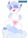  &lt;3 &lt;3_eyes alolan_form alolan_vulpix blue_eyes blush cute_expression english_text eyewear female feral genitals glasses hi_res looking_at_viewer nintendo open_mouth pok&eacute;mon pok&eacute;mon_(species) pussy regional_form_(pok&eacute;mon) smile solo sweaterbrat text tongue tongue_out video_games white_body womb_tattoo 