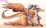  anthro bra bracelet clothing dragon empty_eyes fantomartz feathered_wings feathers female floating_crown glowing glowing_eyes gold_(metal) gold_jewelry hi_res jewelry ring_(jewelry) scalie smile smirk solo underwear western_dragon wide_hips wings 