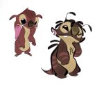  2021 2022 4_fingers alien antennae_(anatomy) back_markings back_spines brown_body brown_fur chest_tuft colored_sketch dipstick_ears disney experiment_(lilo_and_stitch) fan_character fingers fur hi_res lilo_and_stitch markings multicolored_ears notched_ear red_markings simple_background sketch solo standing tail_markings tan_body tan_fur teeth tuft velyash white_background 