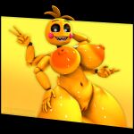  &lt;3 &lt;3_eyes 2022 3d_(artwork) 4_arms 5_fingers animatronic areola artist_name avian bib big_breasts bird blush blush_stickers breasts chicken digital_media_(artwork) female fingers five_nights_at_freddy&#039;s five_nights_at_freddy&#039;s_2 galliform gallus_(genus) genitals gesture hand_behind_head hand_on_hip hi_res looking_at_viewer lovetaste_chica machine multi_arm multi_limb navel nipples nude orange_areola orange_nipples phasianid pussy robot scottgames sharp_teeth smile smiling_at_viewer teeth thick_thighs toy_chica_(fnaf) v_sign video_games wide_hips yellow_body zentaisfm 
