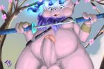  anthro blush fennephilim_fox genitals hi_res invalid_background looking_at_viewer looking_down male melee_weapon open_mouth penis solo sword unknown_species weapon 