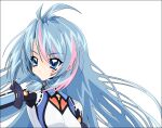  1girl 2000s_(style) azura_cecillia bangs blue_hair braid breasts english_commentary floating_hair long_hair looking_to_the_side luanjro medium_breasts multicolored_hair nijisanji nijisanji_id parted_lips pilot_suit pink_hair pixel_art portrait side_braid solo streaked_hair virtual_youtuber white_background 