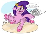  absurd_res chest_tuft clothing dialogue english_text equid equine female feral footwear hair hasbro hi_res mammal mlp_g5 my_little_pony pegasus pipp_petals_(mlp) pony-thunder purple_hair shoes sparkles text tuft wings 