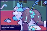 anthro anus areola breasts clitoris clothing deltarune female genitals peachpunch11 piercing pussy solo tasque_manager torn_clothing undertale_(series) video_games wardrobe_malfunction 